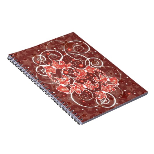 Elegante und Niedliche Weihnachtsmänner und -stars Notizblock (Rechte Seite)