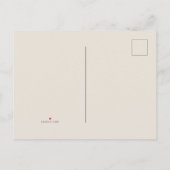 Elegante und romantische Blume Blumengarten Ankündigungspostkarte (Rückseite)