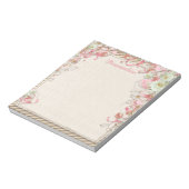 Elegante und romantische Blume Blumengarten Notizblock (Rotiert)