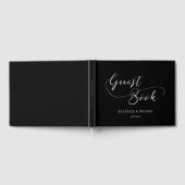 Elegante und romantische Hochzeit in Kalligrafie Gästebuch (Voll)