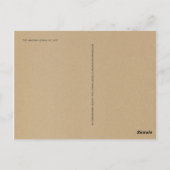 Elegante und ruhige sitzende schwarze Katze Postkarte (Rückseite)