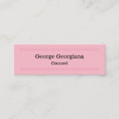 Elegante und saubere Ratschlag-Visitenkarte Mini Visitenkarte (Vorderseite)