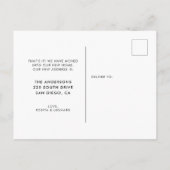 Elegante und schicke Bewegungsankündigung Postkarte (Rückseite)