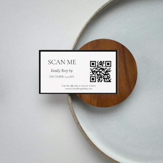 Elegante und schicke Hochzeit mit botanischem Wapp Begleitkarte