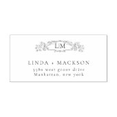 Elegante und schicke Hochzeit mit botanischem Wapp Gummistempel (Prägung)