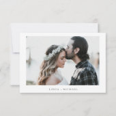 Elegante und schicke Hochzeit mit botanischem Wapp Save The Date (Rückseite)