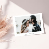 Elegante und schicke Hochzeit mit botanischem Wapp Save The Date