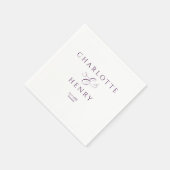 Elegante und schicke Hochzeit Serviette (Ecke)