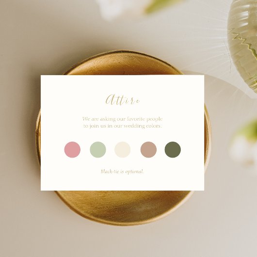 Elegante und schicke Pastelle-Attraktionskarte