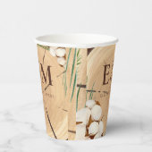 Elegante und schicke rustikale Hochzeitsholz Viele Pappbecher (Rechts)