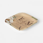 Elegante und schicke rustikale Hochzeitsholz Viele Pappteller (Gewinkelt)