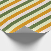 Elegante und schicke, warme, rosa und goldene Stre Geschenkpapier (Ecke)