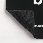 Elegante und schlanke schwarze QR-Code-Mauspad Mousepad (Ecke)