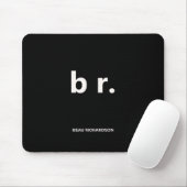 Elegante und schlanke schwarze QR-Code-Mauspad Mousepad (Mit Mouse)