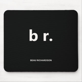 Elegante und schlanke schwarze QR-Code-Mauspad Mousepad