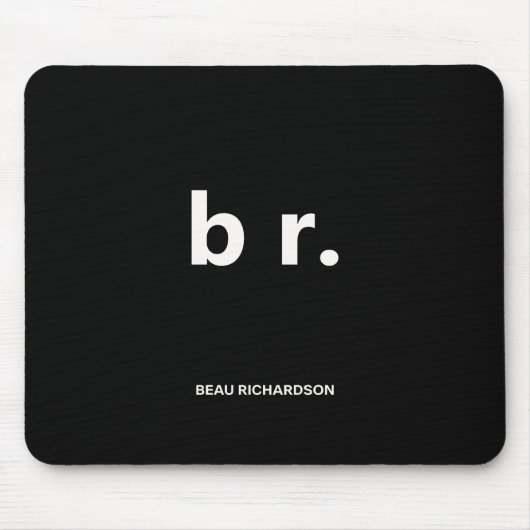 Elegante und schlanke schwarze QR-Code-Mauspad Mousepad (Vorne)