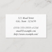 Elegante und Schlichte Kinderarzt-Visitenkarte Visitenkarte (Rückseite)