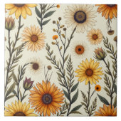 elegante und schöne Blume. Fliese (Vorderseite)