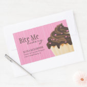 Elegante und stilvolle Bäckerei-Verpackungskleber Rechteckiger Aufkleber (Umschlag)