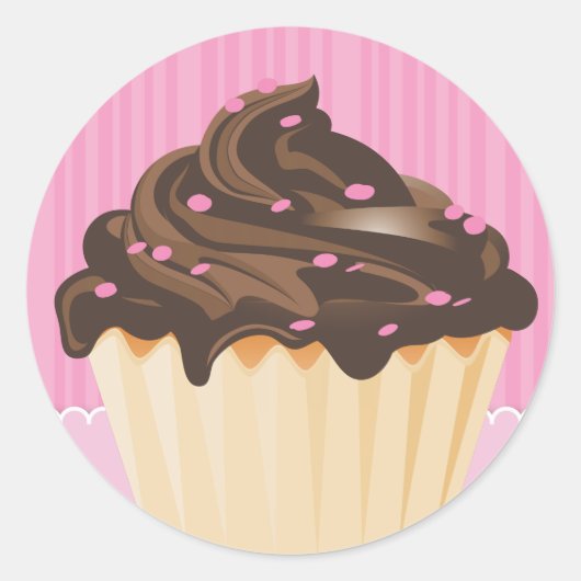 Elegante und stilvolle Bäckerei-Verpackungskleber Runder Aufkleber (Vorderseite)