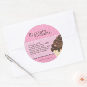 Elegante und stilvolle Bäckerei-Verpackungskleber Runder Aufkleber (Umschlag)