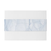 Elegante und stilvolle Bauchbands in Rosa und Blau Einladungsbanderole (Rückseitenbeispiel)