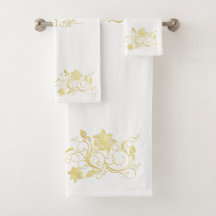 Elegante und stilvolle Blume aus Gold Filigree auf