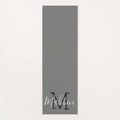 Elegante und stilvolle Gray feminin Yogamatte (Vorderseite)