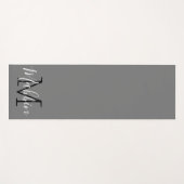 Elegante und stilvolle Gray feminin Yogamatte (Vorderseite (Horizontal))