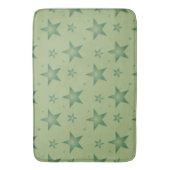 Elegante und stilvolle Olive Stars auf dem Sage Gr Badematte (Vorderseite Vertikal)