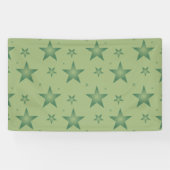Elegante und stilvolle Olive Stars auf dem Sage Gr Banner (Horizontal)