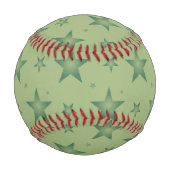 Elegante und stilvolle Olive Stars auf dem Sage Gr Baseball (Rückseite)