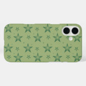 Elegante und stilvolle Olive Stars auf dem Sage Gr Case-Mate iPhone Hülle (Rückseite (Horizontal))