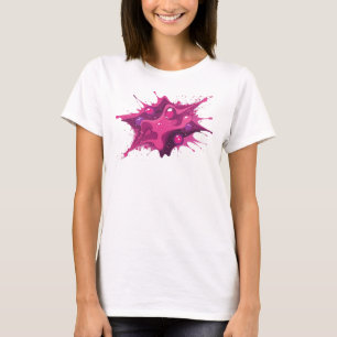 Elegante und stilvolle rosa abstrakte Orbs T-Shirt