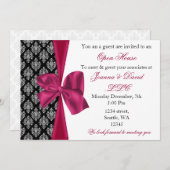 elegante und stilvolle Rosa Corporate Einladung (Vorne/Hinten)