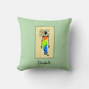 Elegante und stilvolle stilvolle Frau Kissen