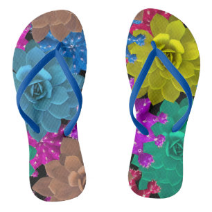 Elegante und stilvolle Wasserfarben Design Badesandalen