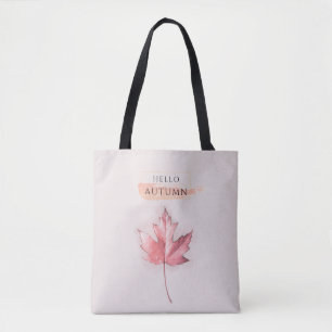 Elegante und trendige Herbstblattzeichnung Tasche