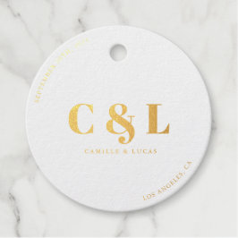 Elegante und trendige Hochzeit Geschenkanhänger