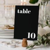 Elegante und trendy Wedding Tischnummer