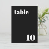 Elegante und trendy Wedding Tischnummer (Stehend Vorderseite)