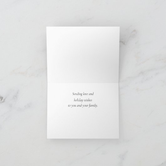 Elegante und Verzierte Rosa Schneeflocken Weihnach Karte (Innenseite)