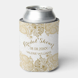 Elegante und weiße Paisley-Spitze Dosenkühler