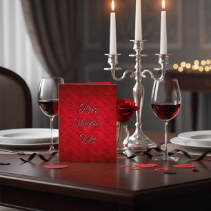 Elegante unendliche Liebe Valentinstag Card Karte