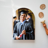 Elegante Uni Foto Arch Abschluss Ankündigung