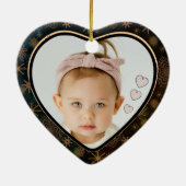 Elegante Unser erstes Weihnachten als Großeltern-F Keramik Ornament (Hinten)