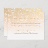 Elegante Unterkunft Gold Bokeh Sparkle Postkarte (Vorne/Hinten)
