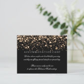 Elegante Unterkunft Gold Midnight Glam Postkarte (Stehend Vorderseite)