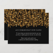 Elegante Unterkunft Moderne Gold Lights Postkarte (Vorne/Hinten)