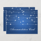 Elegante Unterkunft Sparkling Lines Sapphire Postkarte (Vorne/Hinten)